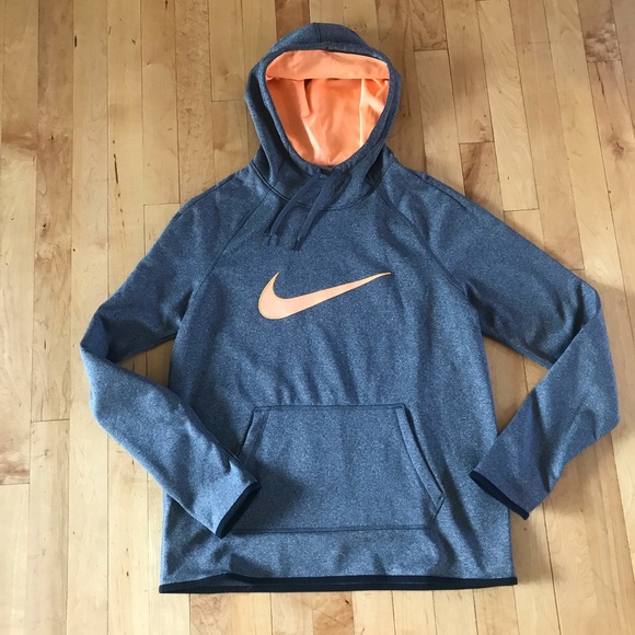 Nike Tops - Nike Grey And Orange Hoodie